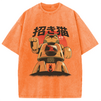 Mecha Cat Washed T-Shirt