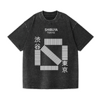 Shibuya Tokyo Vintage Wash Japanese Design T-Shirt