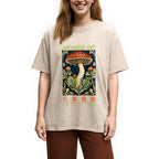 Japanese Art Mushroom Vintage Washed T-Shirt