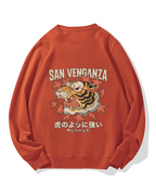 Japanese Ukiyo-eTiger Cotton Sweatshirt