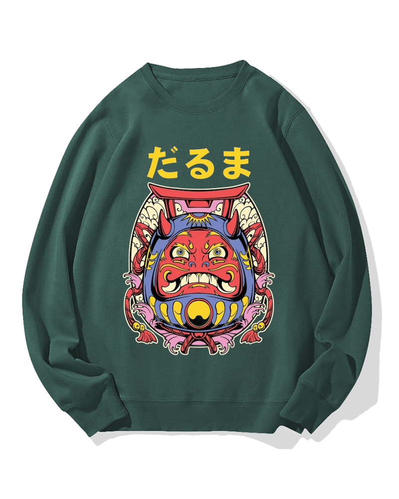 Japanese Daruma Cotton Sweatshirt