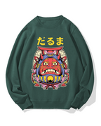 Japanese Daruma Cotton Sweatshirt