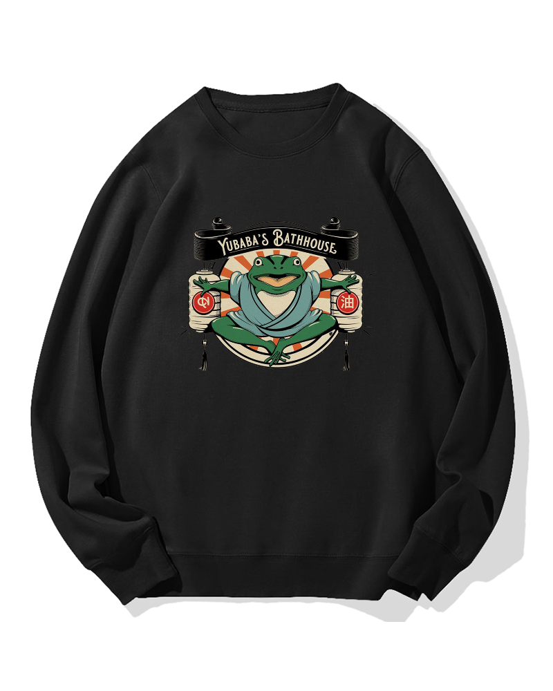 Bathhouse Frog Cotton Sweatshirt