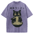 Kitten Ramen Vintage Washed T-shirt