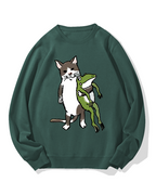 Cat&Frog Cotton Sweatshirt