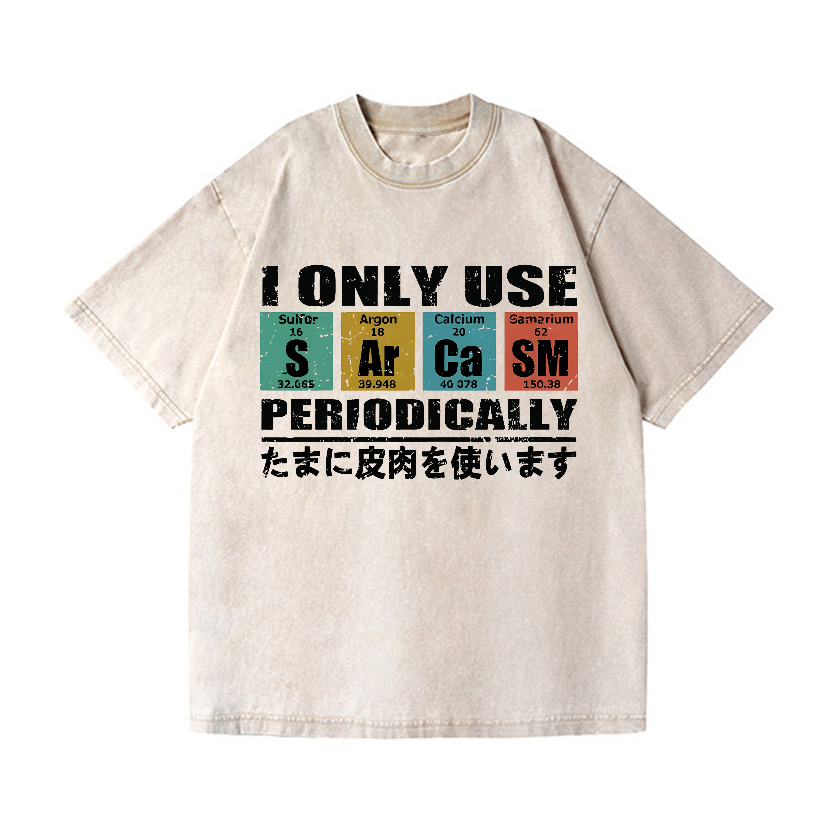 Sarcasm Vintage Wash Japanese Design T-Shirt