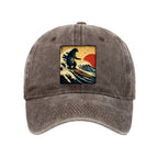 The Great Wave Washed Cap