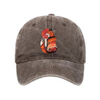Japanese Fox KitsuneTattoo Washed Cap