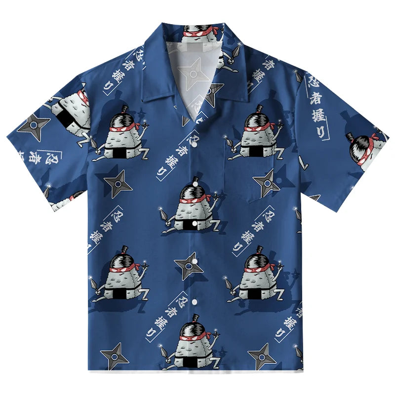 Ninja Onigiri Aloha Hawaiian Shirt