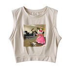 I'm Really Just A Sweet Girl Sleeveless Crop Top