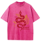 Welcome The Year Of The Snake Washed T-Shirt
