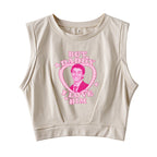 But Daddy I Love Him Sleeveless Crop Top