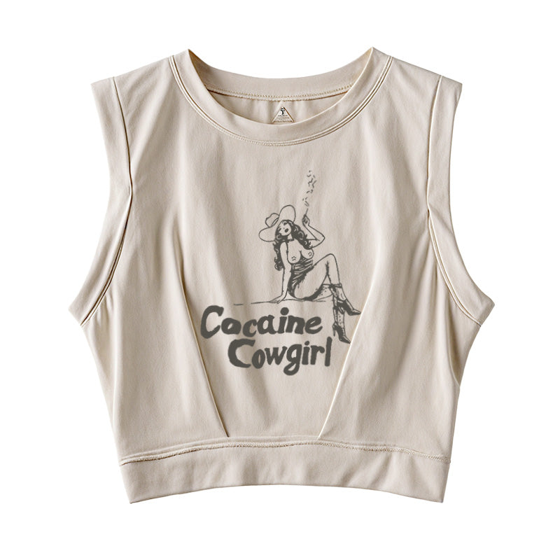 Cola Cowgirl Sleeveless Crop Top