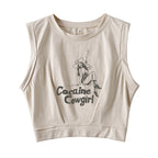 Cola Cowgirl Sleeveless Crop Top