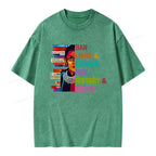 Ban Liars and Crooks Not History and Books Unisex Washed T-shirt