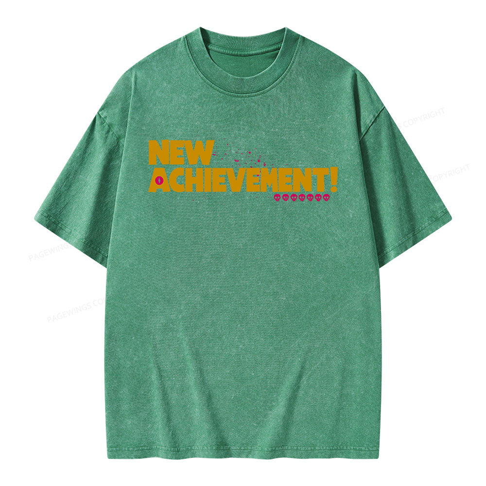 New Achievement Unisex Washed T-shirt