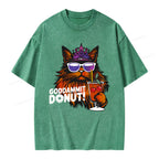 Goddammit Donut Unisex Washed T-shirt