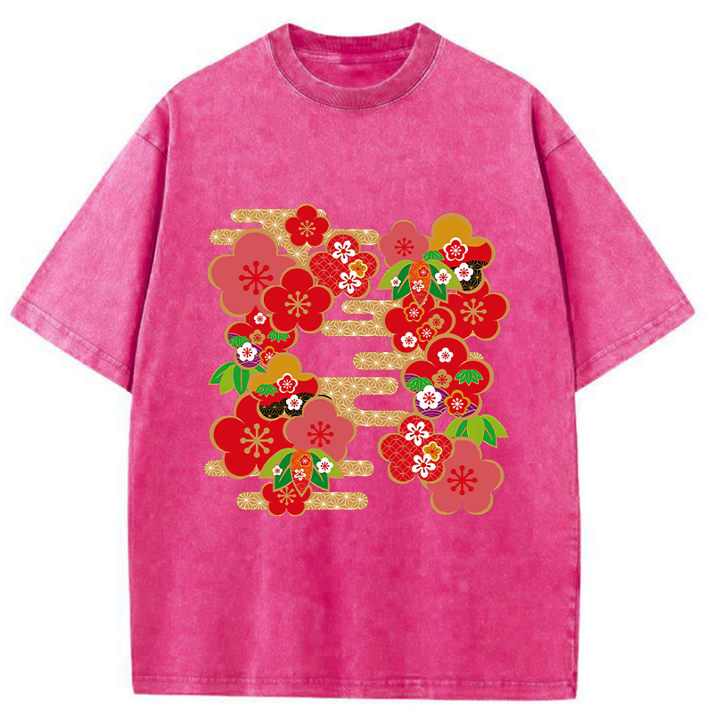 Japanese Sakura Washed T-Shirt