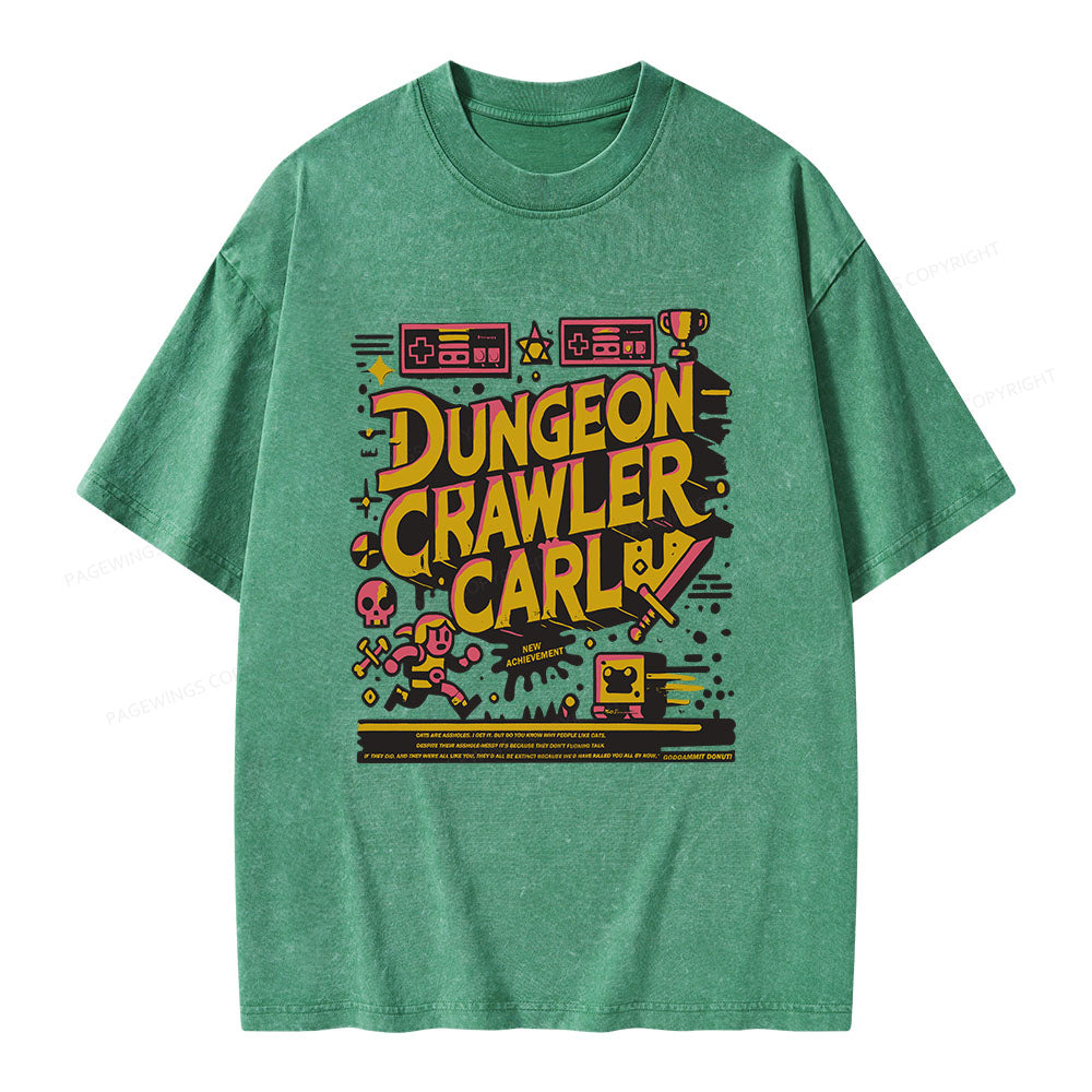 Book New Achievement Unisex Washed T-shirt