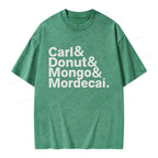 Donut Mongo Mordecai Unisex Washed T-shirt