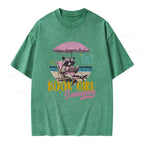 Book Girl Summer Unisex Washed T-shirt