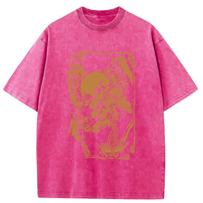 Bonsai Enthusiast Skeleton Washed T-Shirt