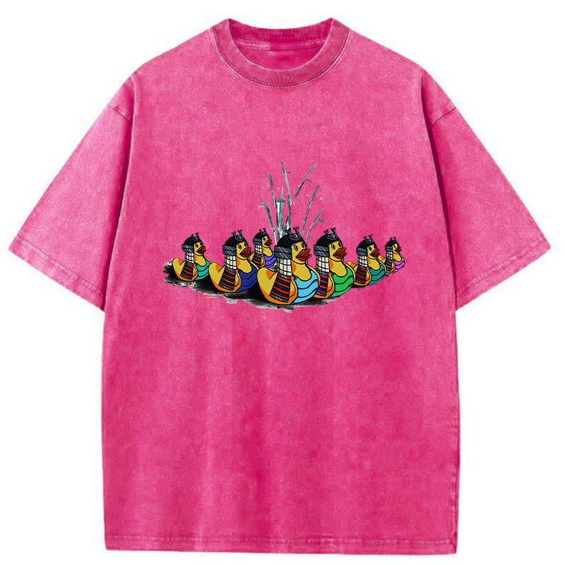Samurai Ducks Washed T-Shirt