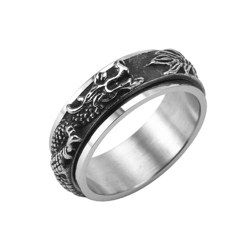 Vintage Dragon Japanese Ring