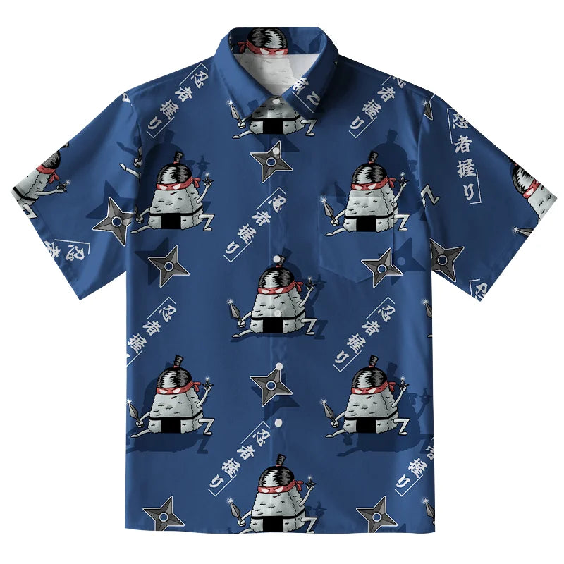 Ninja Onigiri Button-up Shirt