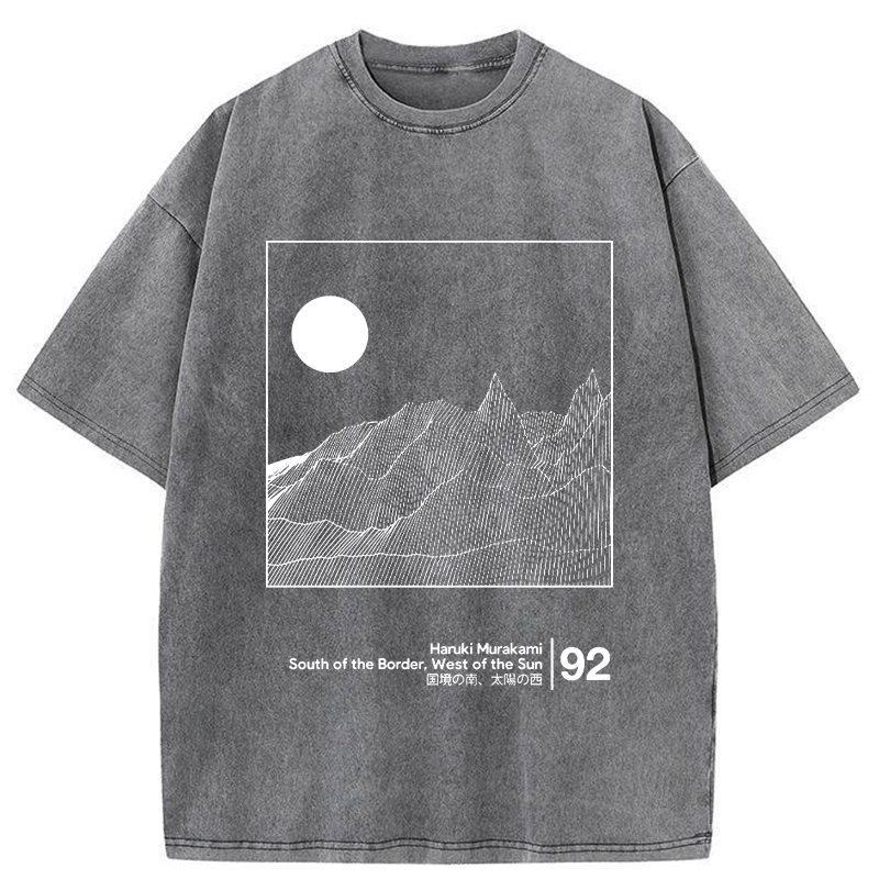 Haruki Murakami's Novel Washed T-Shirt