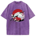 Japanese Crane Tsuru Washed T-Shirt