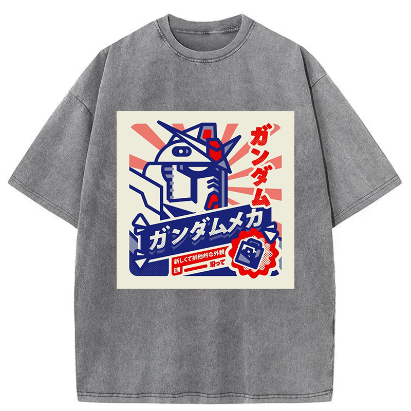 Robot warrior Washed T-Shirt