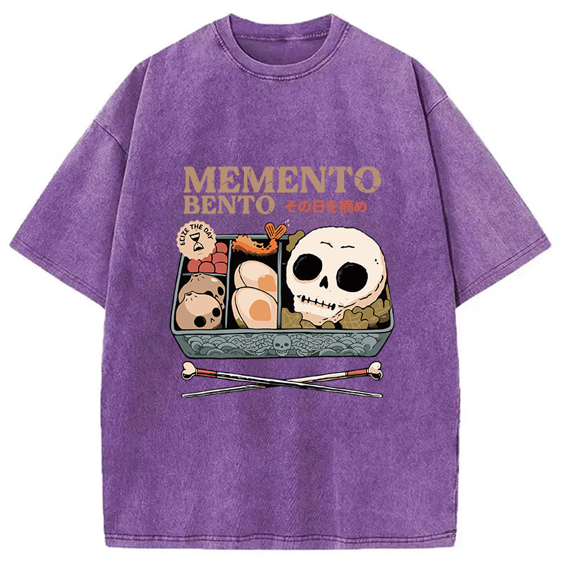 Memento Bento Skull Washed T-Shirt
