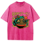 Frog Obsessed With Ramen Washed T-Shirt