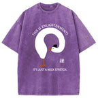 Funny Neck Stretch Of Zen Washed T-Shirt