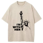 I'm With Her Washed T-Shirt