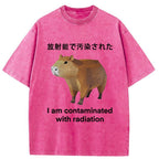 Capybara Contaminated By Radiation Washed T-Shirt