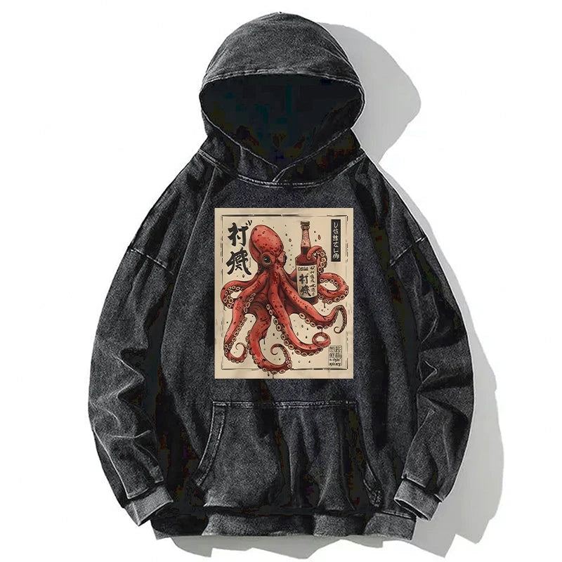 Osaka Saké Octopus Washed Hoodie