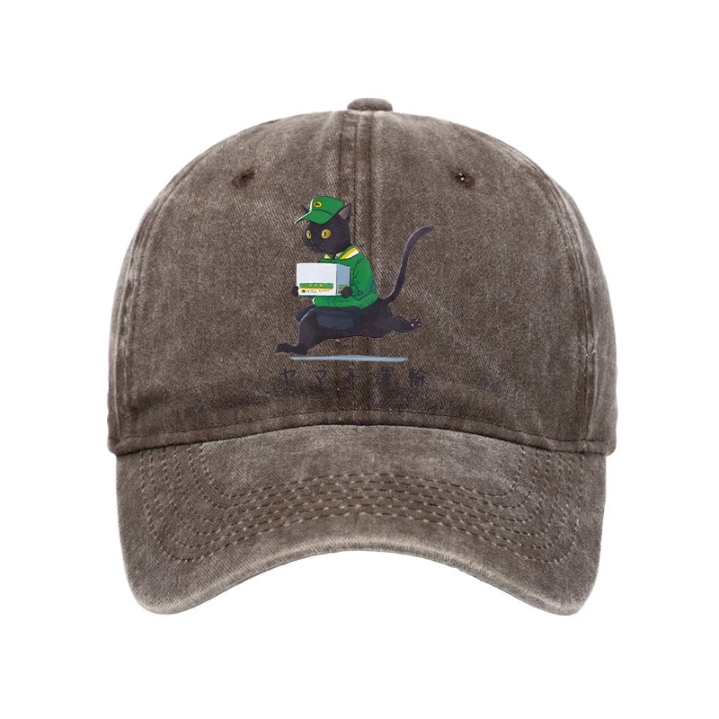 Black Cat Appreciation Day Washed Cap