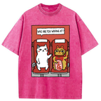 Unisex Who Are You Waving At Washed T-Shirt