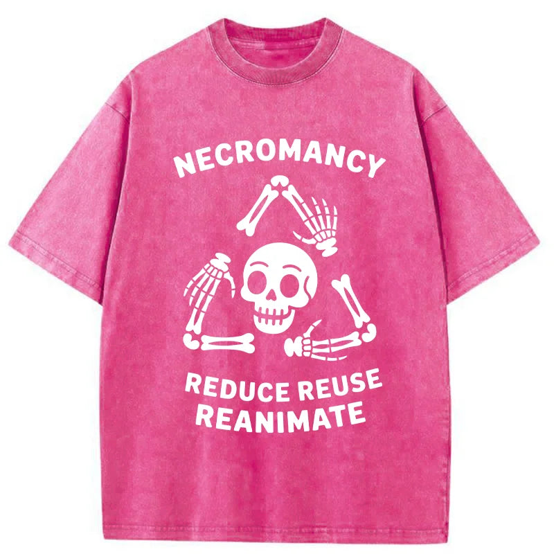 Unisex 3R Skull  Washed T-Shirt