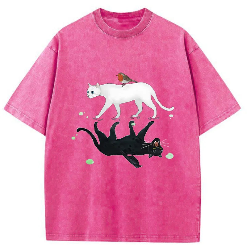 Unisex Opposite Underwater World Washed T-Shirt
