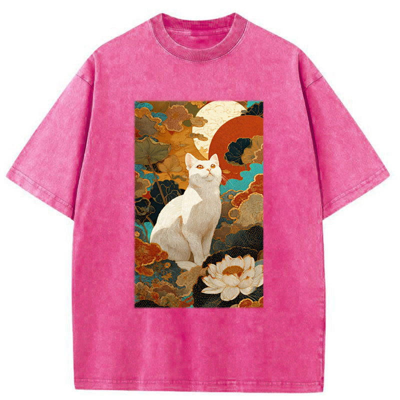 Unisex White Guardian Of The Vermilion Sun Washed T-Shirt