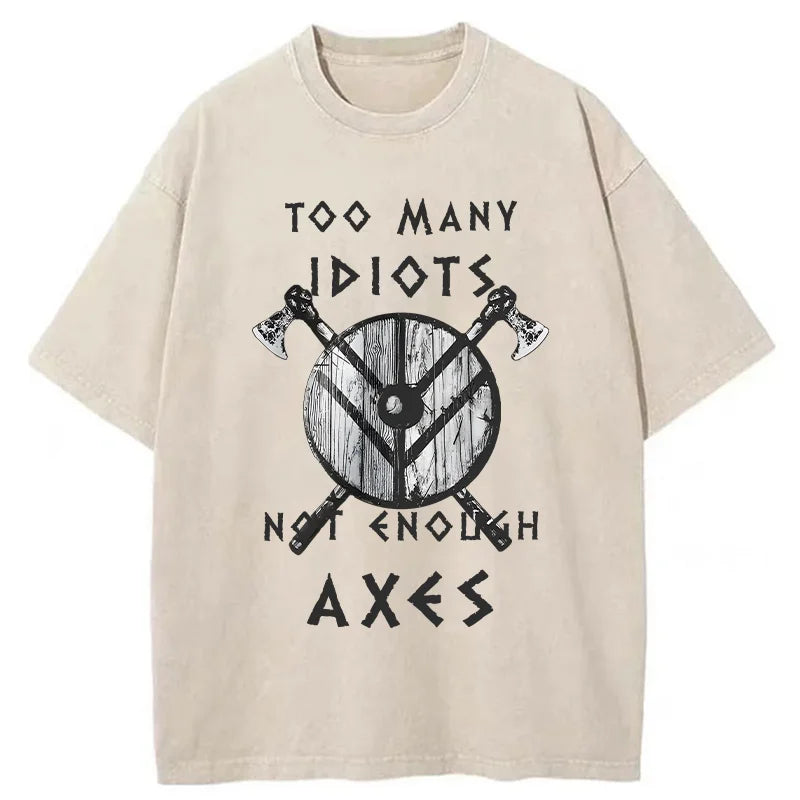 Unisex Viking Quotes Meme Washed T-Shirt