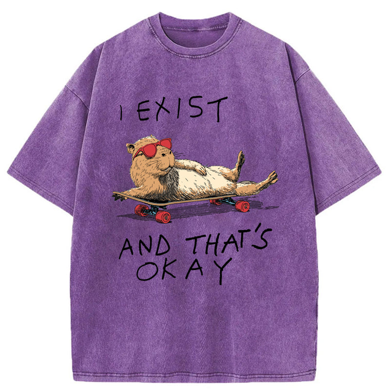 Unisex Existentially Chill Washed T-Shirt