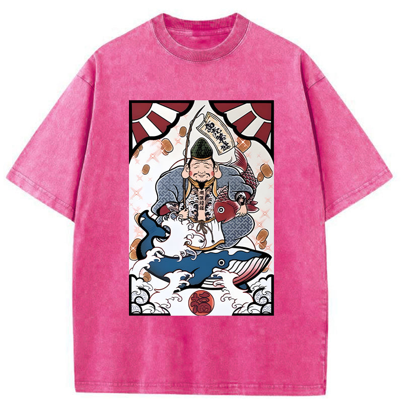 Unisex Ebisu And The Waves Washed T-Shirt