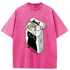 Unisex Have A Catgarette？ Washed T-Shirt