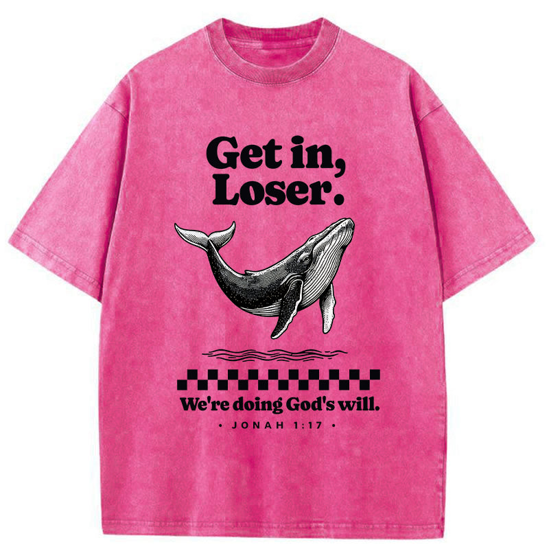 Unisex Follow God's Will Washed T-Shirt
