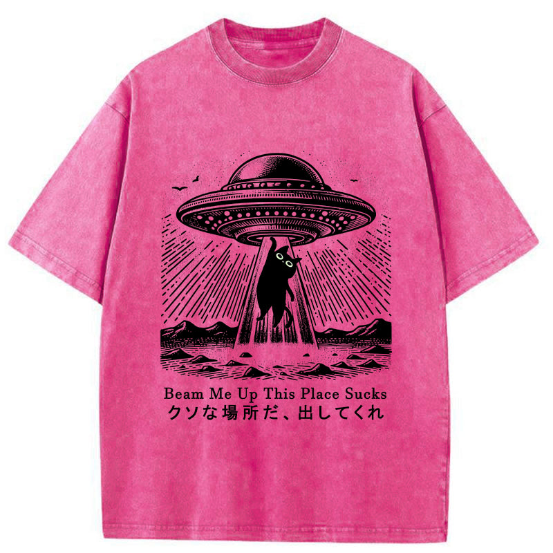 Unisex Please Take Me Away Washed T-Shirt