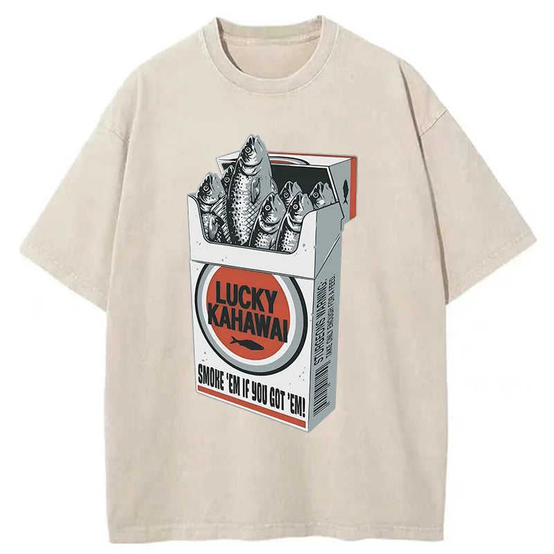Japanese Lucky Kahawai Washed T-Shirt